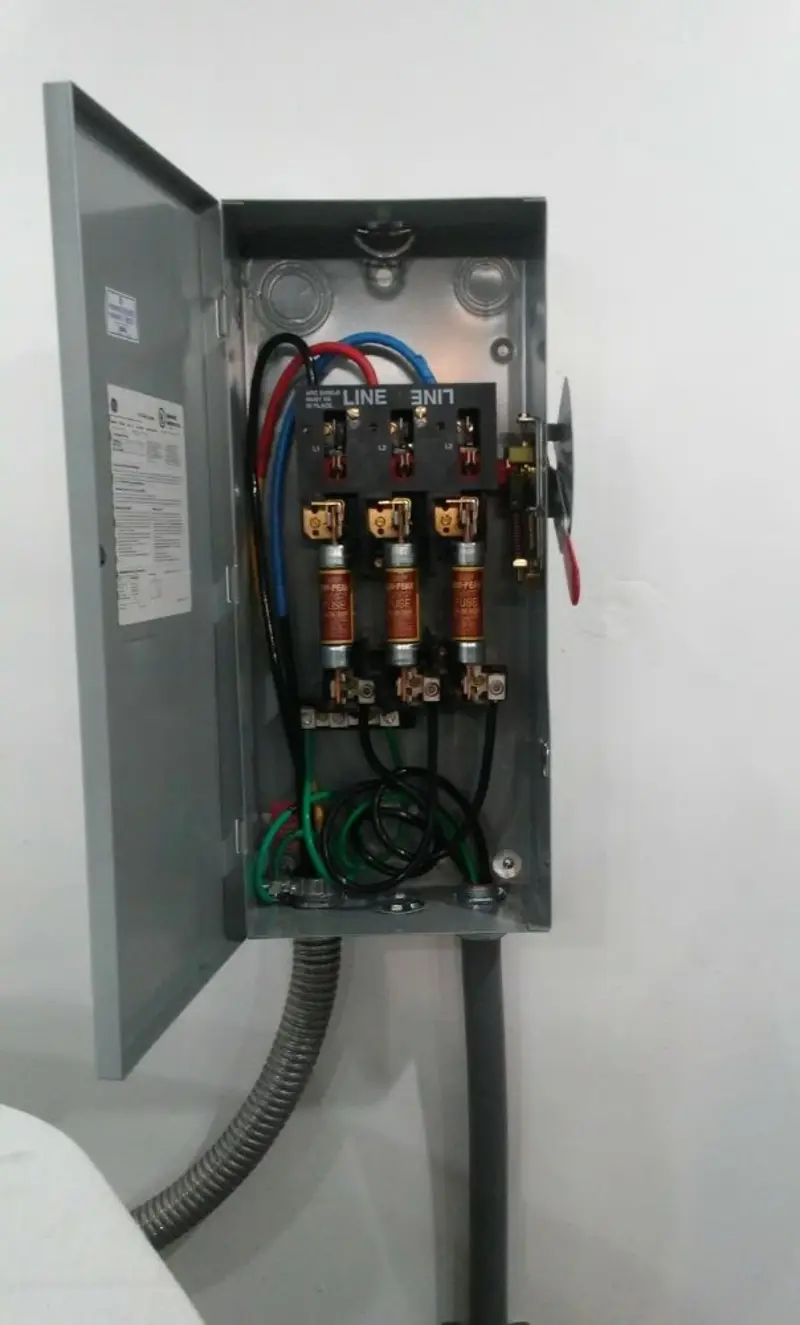 Three-phase disconnect switch installed for Electrical Wiring & Rewiring in Edgewater Park